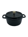 【中古】Staub◆鍋/サイズ:22cm/BLK/40509-305【キッチン用品】