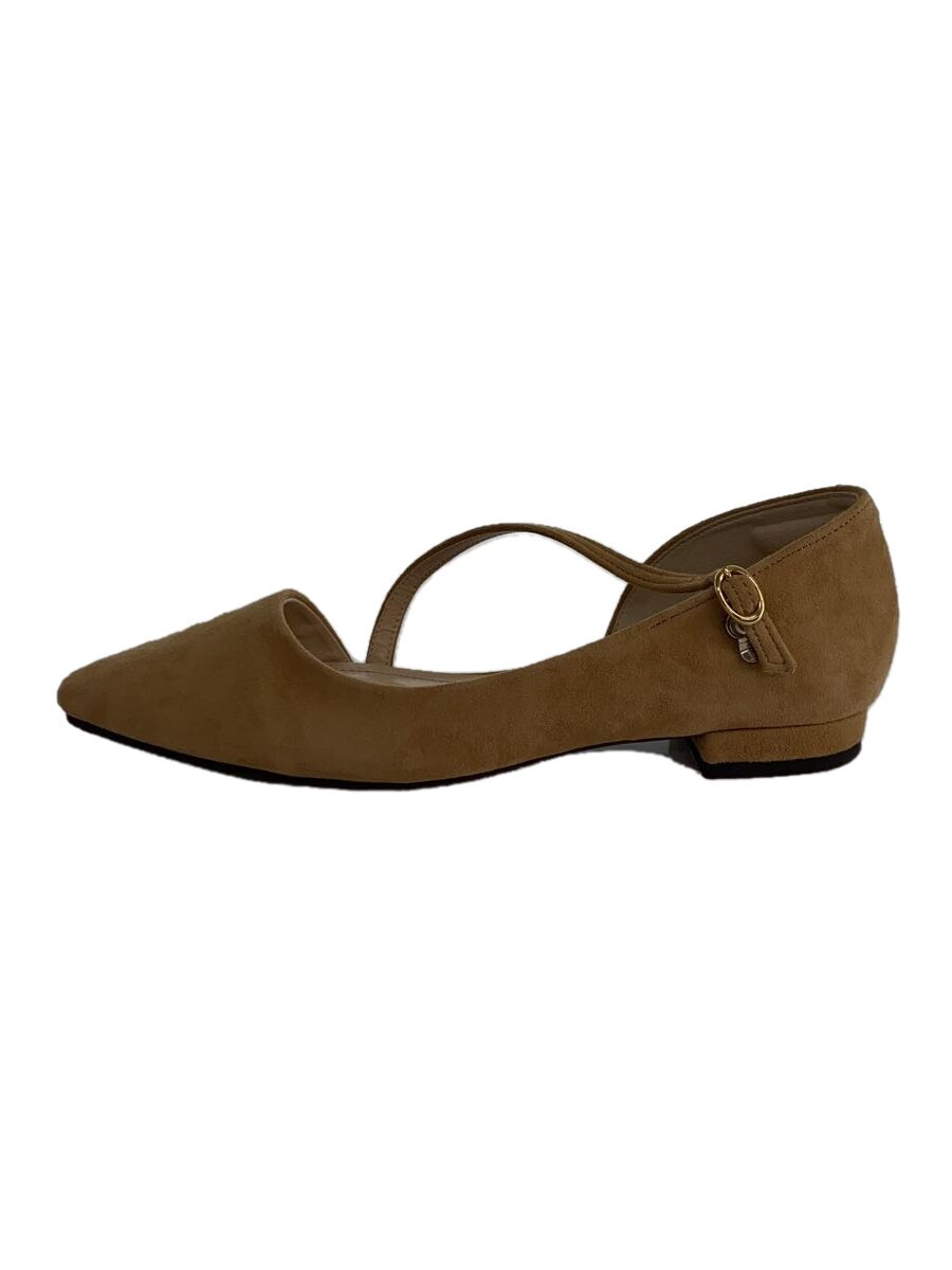 Ballet Shoes - 【中古】LUPUY◆フラットパンプス/23cm/ベージュ/スウェード【シューズ】