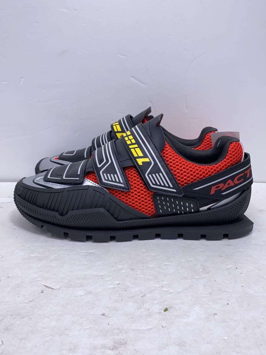 【中古】DIESEL◆ローカットスニーカー/25.5cm/RED/ポリエステル/Y02878【シューズ】