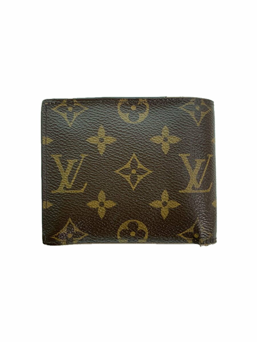 【中古】LOUIS VUITTON◆ポルト・フォイユ・マルコNM_モノグラム・キャンバス_BRW/PVC/BRW/レディース【服飾雑貨他】