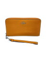 【中古】COACH◆Long ZIP Around Wallet/長財布/レザー/ORN/レディース/C4451【服飾雑貨他】