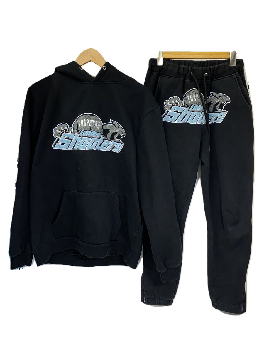 【中古】TRAPSTAR◆セットアップ/M/コットン/BLK【メンズウェア】