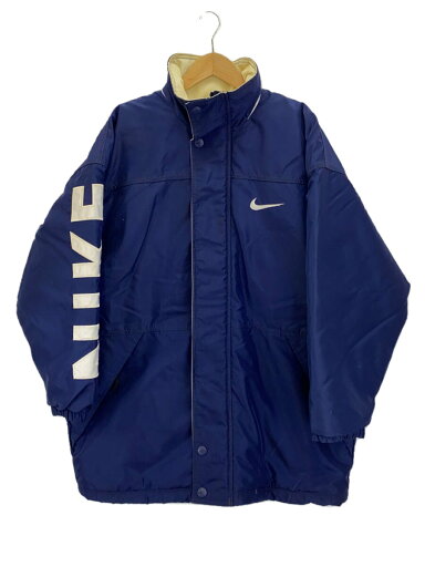 【中古】NIKE◆ブルゾン/中綿/白タグ/袖ロゴ/L/ナイロン/NVY【メンズウェア】 【中古】NIKE◆ブルゾン/中綿/白タグ/袖ロゴ/L/ナイロン/NVY【メンズウェア】
