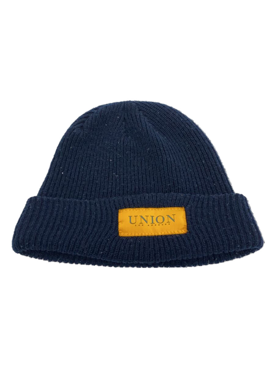 【中古】UNION◆ニットキャップ/FREE/アクリル/NVY/無地/メンズ【服飾雑貨他】