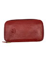 【中古】IL BISONTE◆長財布/レザー/RED/無地/レディース【服飾雑貨他】(4)