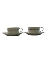 【中古】TIFFANY&Co.◆カップ&ソーサー/4点セット/WHT【キッチン用品】