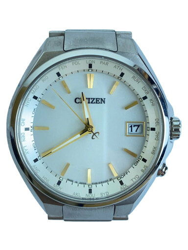 【中古】CITIZEN◆腕時計/アナログ/ステンレス/WHT/SLV/H149-S118921【服飾雑貨他】 【中古】CITIZEN◆腕時計/アナログ/ステンレス/WHT/SLV/H149-S118921【服飾雑貨他】