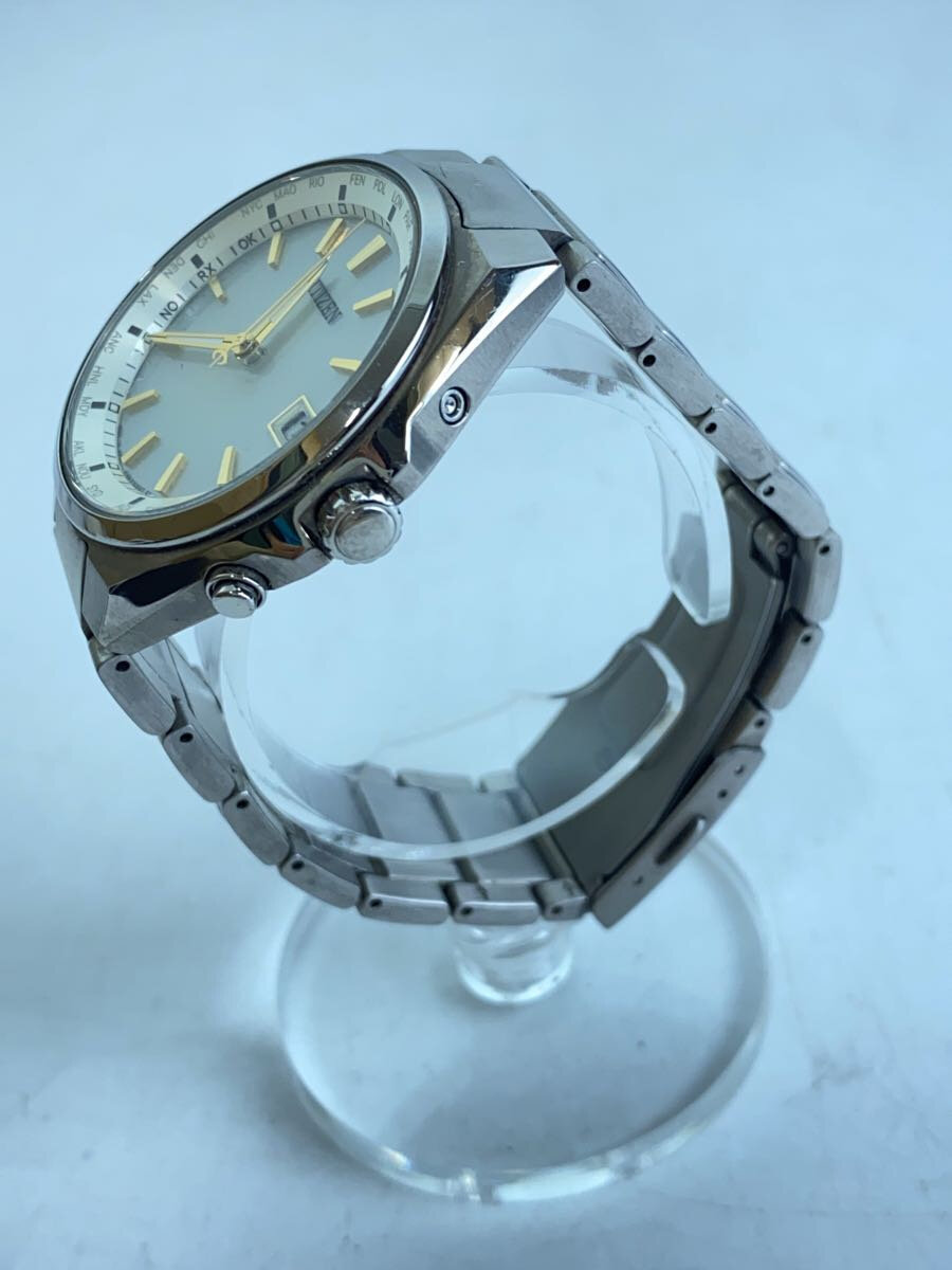 【中古】CITIZEN◆腕時計/アナログ/ステンレス/WHT/SLV/H149-S118921【服飾雑貨他】