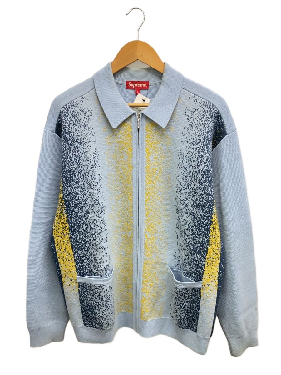 Rakuten - 【中古】Supreme◆22SS/Gradient Stripe Zip Up Cardigan/L/ウール/BLU/総柄【メンズウェア】