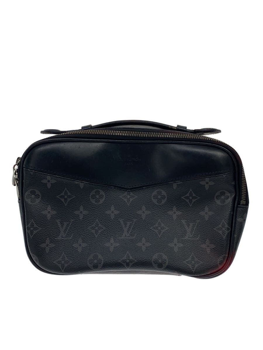 【中古】LOUIS VUITTON◆バムバッグ_モノグラム・エクリプス/PVC/BLK/総柄【バッグ】