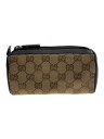 【中古】GUCCI◆ポーチ/キャンバス/BEG/総柄/039.0893【バッグ】