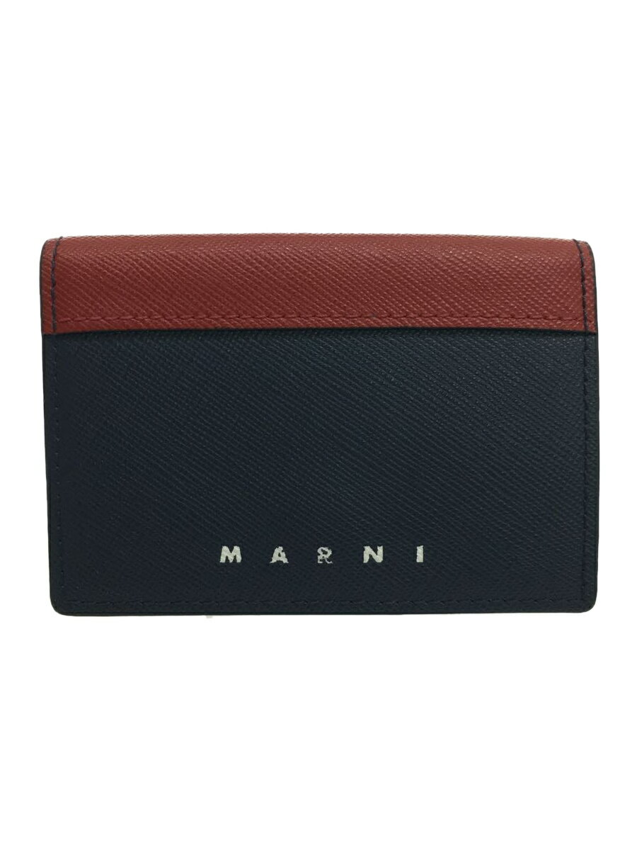 【中古】MARNI◆3つ折り財布/--/RED/無