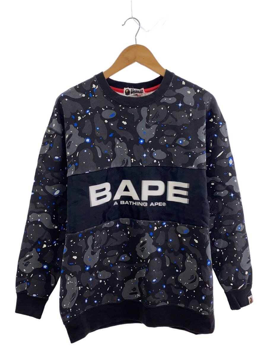 【ブランド】A BATHING APE 【ブランドカナ】アベイシングエイプ 【型番】 【程度】B 【サイズ】FREE 【メインカラー】ブラック 【素材・生地】コットン 【キーワード】　　 2025/12/21 セカンドストリート常滑インター店【4876】【中古】A BATHING APE◆スウェット/FREE/コットン ブランド A BATHING APE 型番 カラー ブラック 柄 カモフラージュ 素材・生地 コットン>色・素材について サイズ FREE>サイズ表示について 実寸（cm） 【カットソー】 身幅：56 / 着丈：66.5 / ゆき：86 【その他】 その他サイズ：/ 商品は　セカンドストリート常滑インター店の店頭にて販売しております。商品に関するお問合わせは、お電話(TEL:0569-47-5545)にて、問合わせ番号：2348760283560をお伝えください。 配送方法やお支払い方法に関するお問い合わせは、サポートセンターまでご連絡をお願いします。 ※お電話の対応は営業時間内のみとなります。お問い合わせフォームでお問い合わせの際はご注文番号をご記入下さい