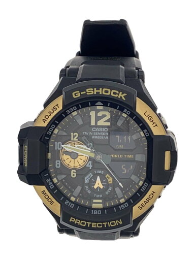 【中古】CASIO◆クォーツ腕時計/アナログ/BLK/BLK/GA-1100-9GJF【服飾雑貨他】 【中古】CASIO◆クォーツ腕時計/アナログ/BLK/BLK/GA-1100-9GJF【服飾雑貨他】