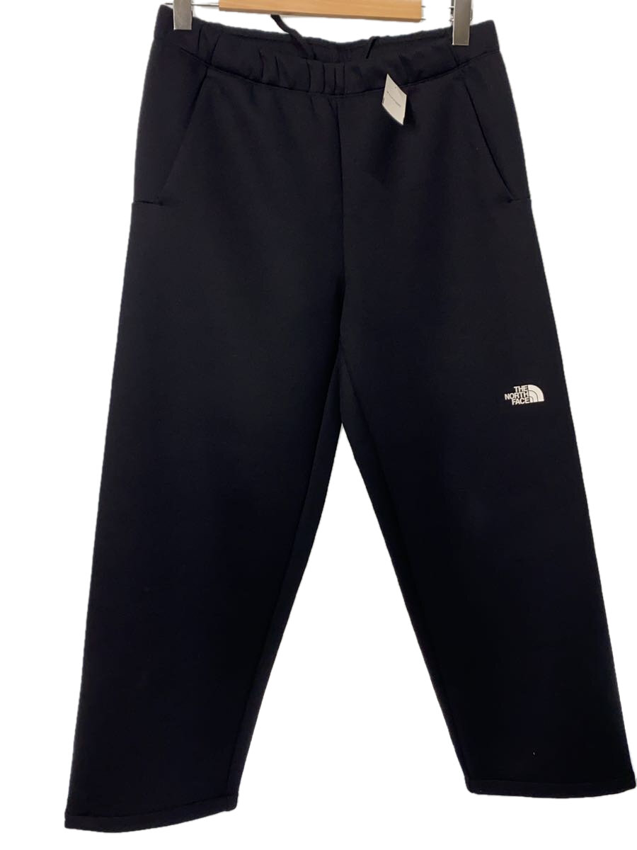 【中古】THE NORTH FACE◆TECH AIR SWEAT WIDE PANT_テックエアースウェットワイドパンツ/L/ポリエステル/BLK【メンズウェア】