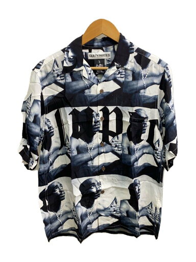 【中古】The Guilty Parties◆2PAC/半袖シャツ/S/レーヨン/BLK/総柄【メンズウェア】 【中古】The Guilty Parties◆2PAC/半袖シャツ/S/レーヨン/BLK/総柄【メンズウェア】