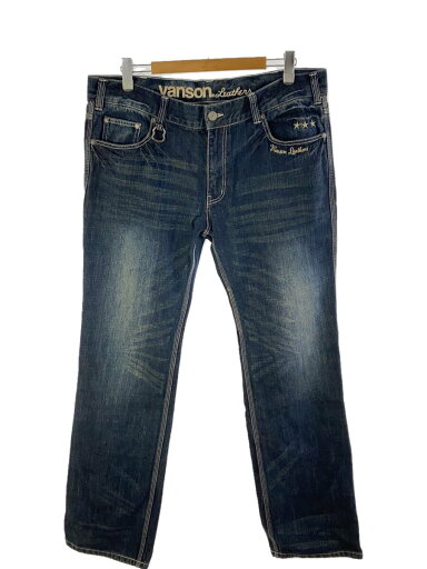 【中古】VANSON◆ボトム/38/コットン/IDG【メンズウェア】 【中古】VANSON◆ボトム/38/コットン/IDG【メンズウェア】
