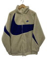 【中古】NIKE◆フリースジャケット/XL/ポリエステル/BEG/BQ6546-072【メンズウェア】