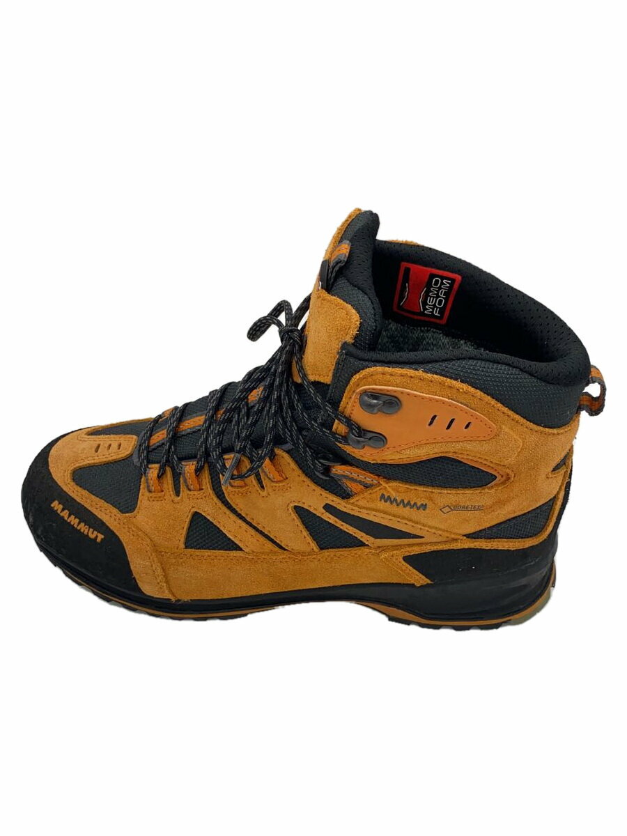 【中古】MAMMUT◆トレッキングブーツ/UK9.5/ORN/7023064【シューズ】