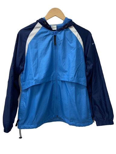 【中古】NIKE◆ナイロンジャケット/L/ナイロン/BLU【レディースウェア】 【中古】NIKE◆ナイロンジャケット/L/ナイロン/BLU【レディースウェア】
