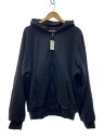 【中古】YEEZY◆2022/DOUBLE FACE ZIP UP HOODIE/ジップパーカー/XL/コットン/ブラック【メンズウェア】(4)