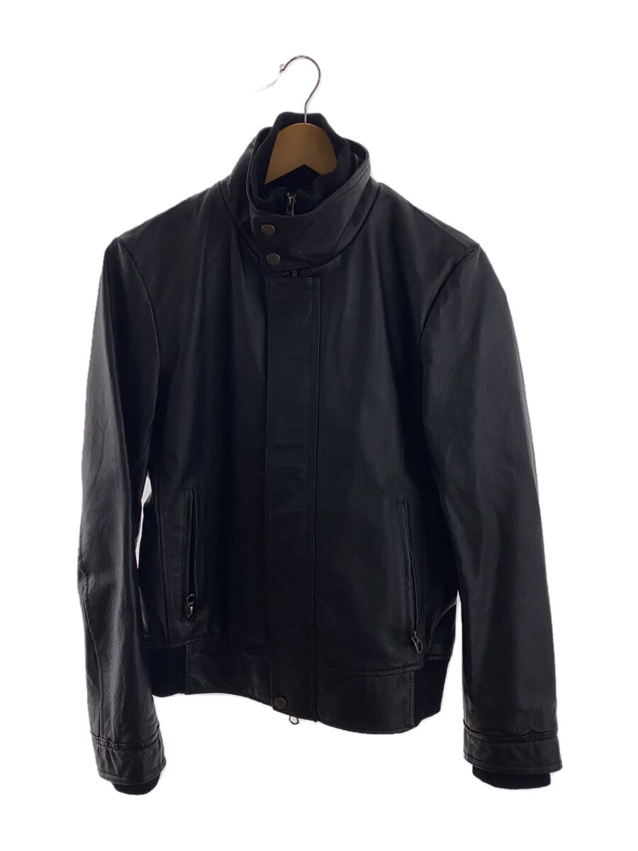 【中古】URBAN RESEARCH◆レザージャケット・ブルゾン/40/豚革/BLK//【メンズウェア】