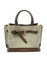 【中古】MICHAEL KORS◆2way/ハンドバッグ/ショルダー/BEG/35S2GU5S1C【バッグ】
