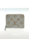 【中古】LOUIS VUITTON◆パイソンジッピーコインパース/財布/レザー/WHT/総柄/レディース/N97726//【服飾雑貨他】