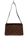 【中古】Christian Dior◆ショルダーバッグ/--/BRD/総柄/トロッター【バッグ】