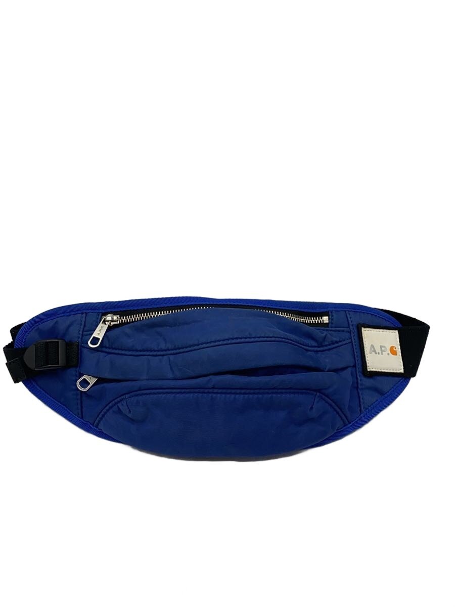 【中古】A.P.C.◆ショルダーバッグ/PVC/BLU【バッグ】(4.0)