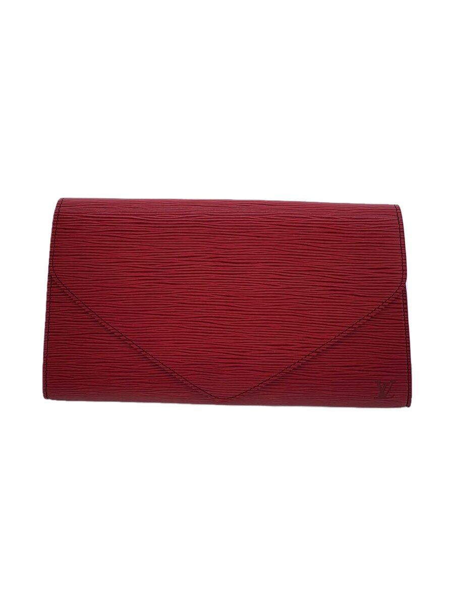 LOUIS VUITTON - 【中古】LOUIS VUITTON◆アールデコ_エピ_RED/レザー/RED/無地【バッグ】