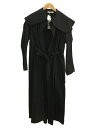 【中古】コート/38/コットン/BLK/128【レディースウェア】