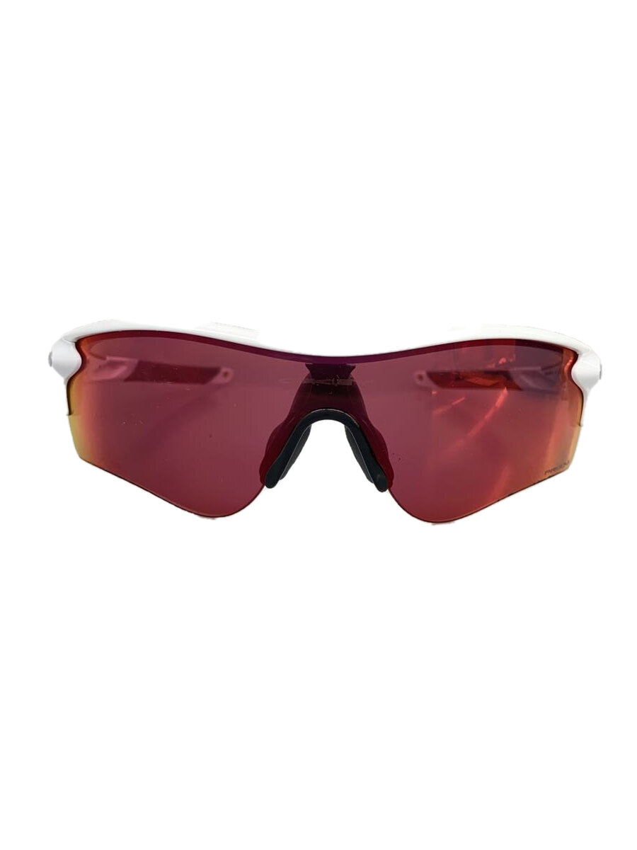 【中古】OAKLEY◆サングラス/スポーツグラス/ホワイト/レッド/メンズ/OO9206-26【服飾雑貨他】