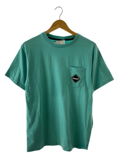 【中古】F.C.R.B.(F.C.Real Bristol)◆BIG VERTICAL LOGO POCKET TEE/Tシャツ/M/コットン/ブルー/FCRB-210062【メンズウェア】 【中古】F.C.R.B.(F.C.Real Bristol)◆BIG VERTICAL LOGO POCKET TEE/Tシャツ/M/コットン/ブルー/FCRB-210062【メンズウェア】