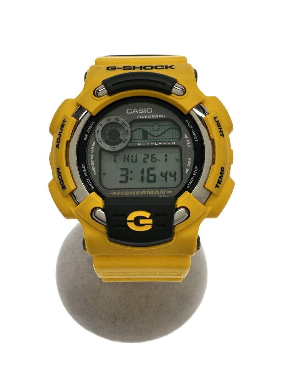 【中古】CASIO◆クォーツ腕時計・G-SHOCK/デジタル/YLW/YLW【服飾雑貨他】