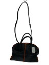 【中古】TOD’S◆ボストンバッグ/レザー/ブッラック/無地/ムートン【バッグ】