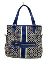 【中古】COACH◆トートバッグ/GRY/F27024/フォルドオーバー/シグネチャー【バッグ】(4)