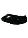 【中古】PRADA◆ウエストバッグ/--/BLK//【バッグ】
