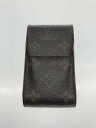 【中古】LOUIS VUITTON◆エテュイ・シガレット_モノグラム・キャンバス_BRW/--/BRW/レディース【服飾雑貨他】
