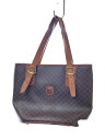 【中古】CELINE◆マカダム柄/トートバッグ/レザー/BRW/総柄【バッグ】(4)