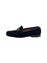【中古】Salvatore Ferragamo◆ローファー/--/BLK/スウェード【シューズ】