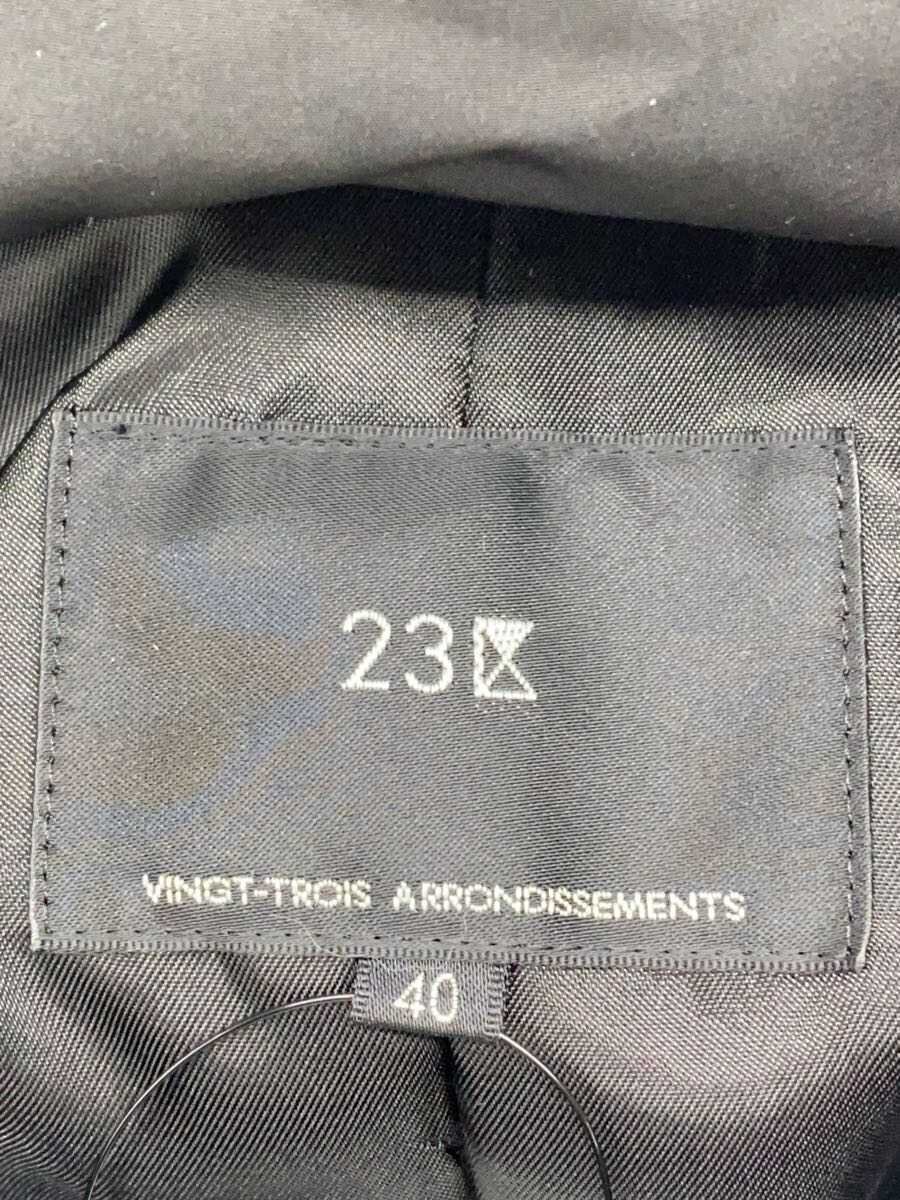 【中古】23区◆コート/40/ポリエステル/BLK/無地/210-5 CM.WO.IW.6402【レディースウェア】 jumblestore-38580973 2nd STREET 楽天市場店 サンプル画像3