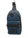 【中古】COACH◆クロスボディ/レザー/BLU/無地【バッグ】