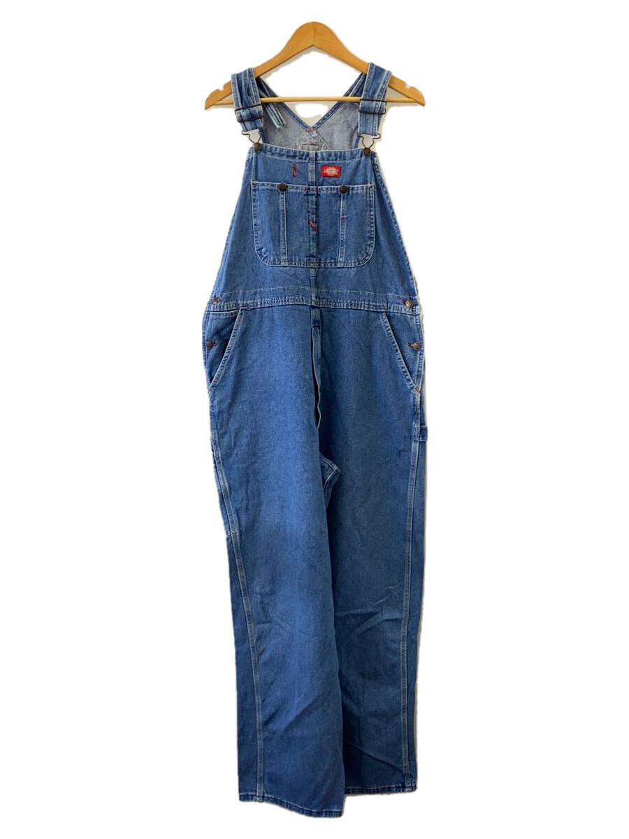 【中古】DICKIES◆デニムオーバーオール/38/ブルー【メンズウェア】