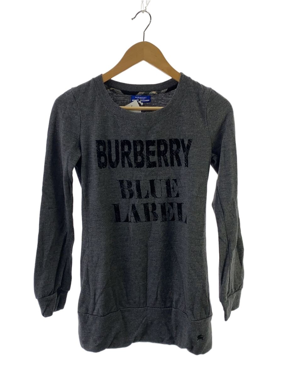 【中古】BURBERRY BLUE LABEL◆ニット・セーター(薄手)/38/ウール/GRY/FAF67-751-08【レディースウェア】
