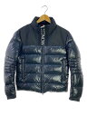 【中古】MONCLER◆BRUEL GIUBBOTTO/ダウンジャケット/1/ナイロン/BLK/無地/E20914182685【メンズウェア】の商品画像