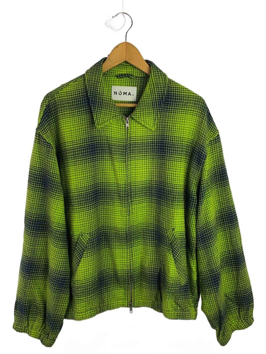 【中古】NOMA t.d.◆Ombre Plaid Blouson/3/コットン/GRN/チェック/N34-ID01【メンズウェア】