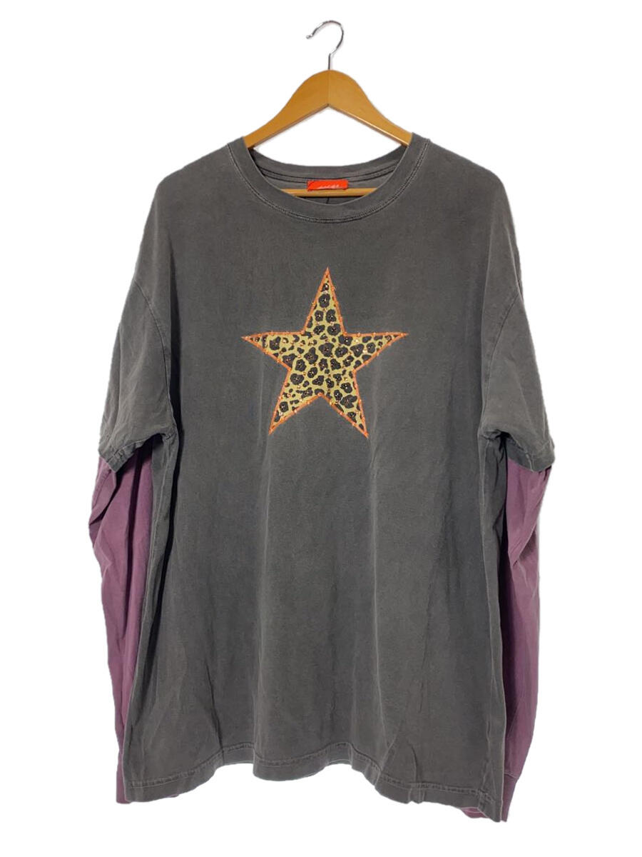 BOSSI SPORTSWEAR/LEOPARD STAR RHINESTONES DOUBLE LAYER/XL