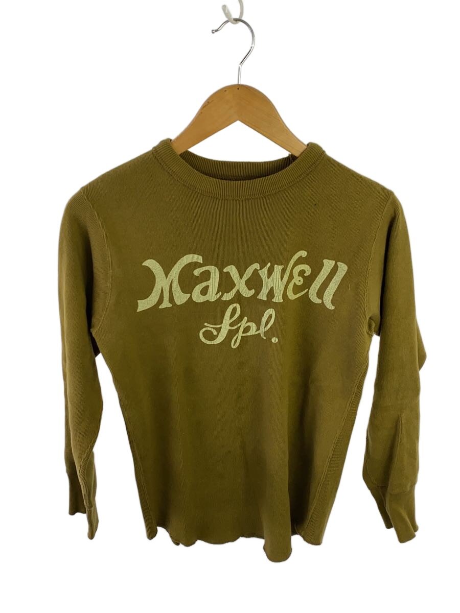 FREEWHEELERS◆Maxwell Special/長袖Tシャツ/36/コットン/KHK/プリント