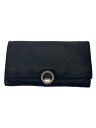 【中古】BVLGARI◆長財布/レザー/BLK/無地/メンズ【服飾雑貨他】